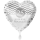 Folienballon Silberne Hochzeit groß