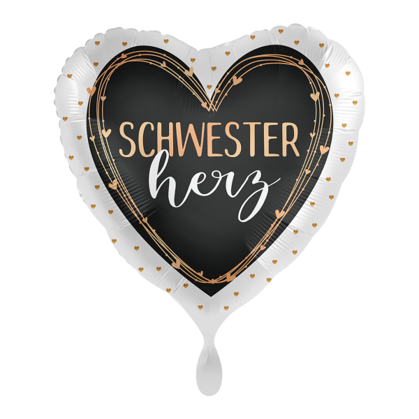 Folienballon Schwesterherz