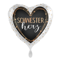 Folienballon Schwesterherz
