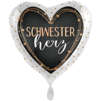 Folienballon Schwesterherz groß
