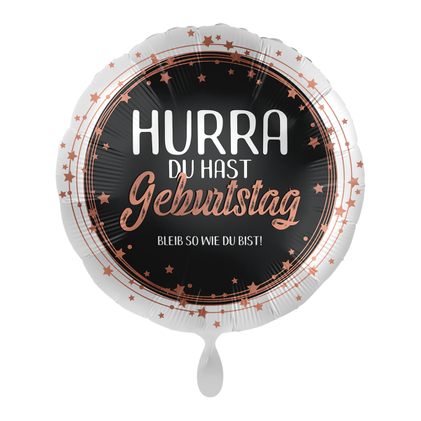 Folienballon Hurra Geburtstag