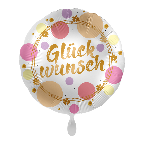Folienballon Shiny Dots Glückwunsch