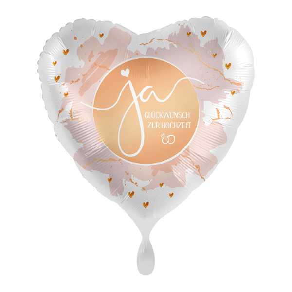 Folienballon Ja Glückwunsch zur Hochzeit