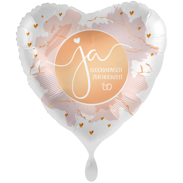 Folienballon Ja Glückwunsch zur Hochzeit groß