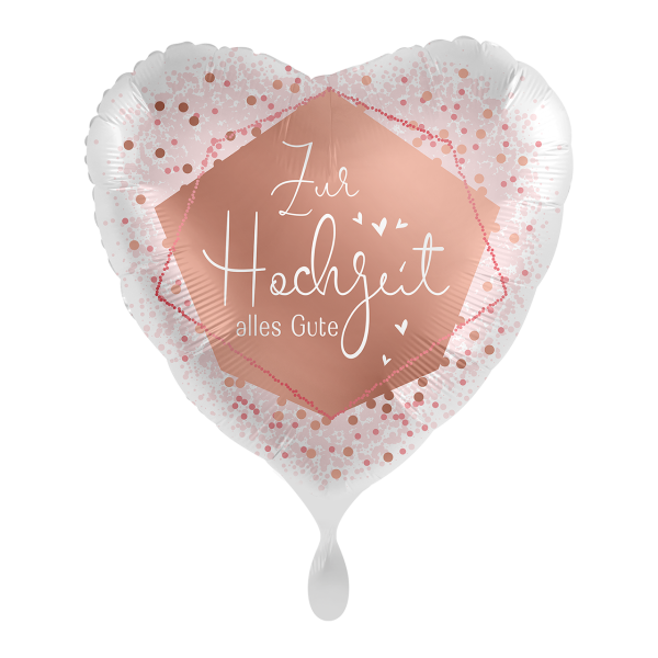 Folienballon Zur Hochzeit alles Gute