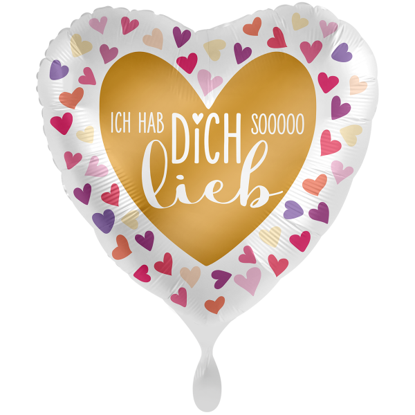 Folienballon Ich hab Dich sooooo lieb groß