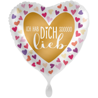 Folienballon Ich hab Dich sooooo lieb groß