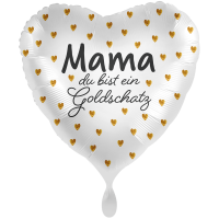Folienballon Mama Goldschatz groß