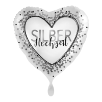 Folienballon Silberhochzeit