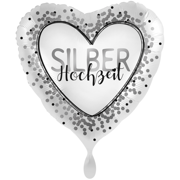 Folienballon Silberhochzeit groß