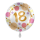 Folienballon Zahl 18  Shiny Dots