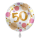 Folienballon Zahl 50  Shiny Dots