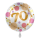 Folienballon Zahl 70 Shiny Dots