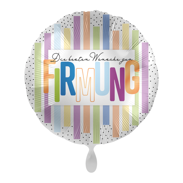 Folienballon Firmung Stripes