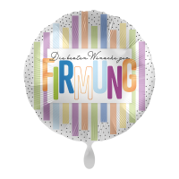 Folienballon Firmung Stripes