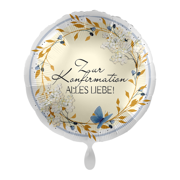 Folienballon Konfirmation Tender Florals