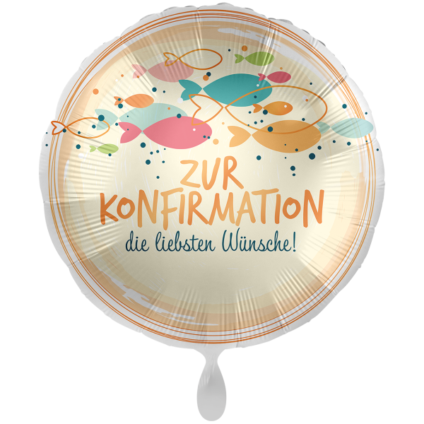 Folienballon Konfirmation Fish Swarm