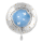 Folienballon Taufe - Kleines großes Glück Hellblau