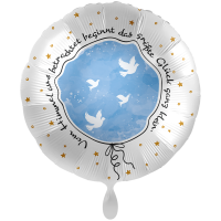 Folienballon Taufe - Kleines großes Glück...