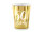 Pappbecher Zahl 50 gold glänzend