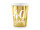 Pappbecher Zahl 40 gold glänzend