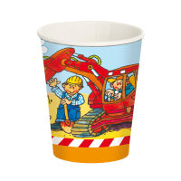 Pappbecher Baustelle - Bagger