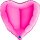Folienballon SC - Herz (B) magenta