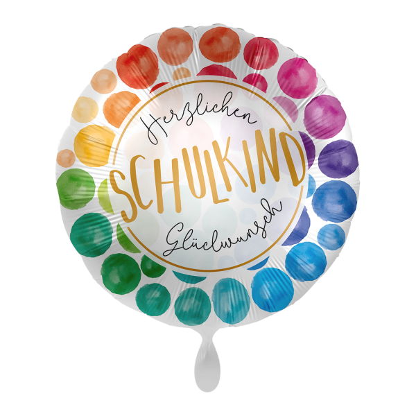 Folienballon Einschulung - Schulkind Herzlichen Glückwunsch