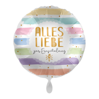 Folienballon Einschulung - Alles Liebe zur ... Pastell