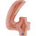 Folienballon Zahl 4 - rose gold