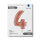 Folienballon Zahl 4 - rose gold