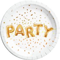 Pappteller Gold Party