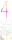 Wunderkerze Zahl 4 Bi-Color gold/pink