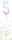 Wunderkerze Zahl 5 Bi-Color gold/pink