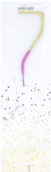 Wunderkerze Zahl 7 Bi-Color gold/pink