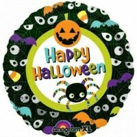 Folienballon Happy Halloween Eyes*
