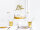 Cake Topper - HNY - Happy New Year gold