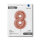 Folienballon Zahl 8 - rose gold