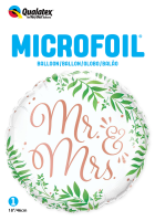 Folienballon Mr. & Mrs. Elegant Greenery
