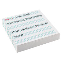 Servietten Einschulung - Schulanfang Schrift