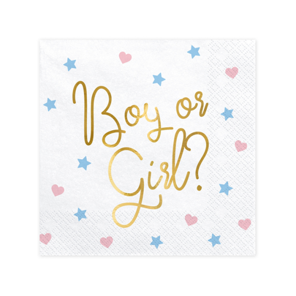 Servietten Babyshower Boy or Girl