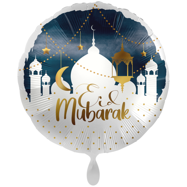 Folienballon Eid Mubarak Skyline groß