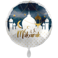 Folienballon Eid Mubarak Skyline groß
