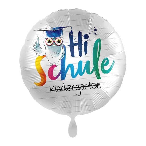 Folienballon EInschulung - Hi Schule Eule