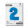 Folienballon Zahl 2 blau