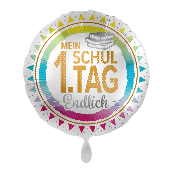 Folienballon Einschulung - Mein 1. Schultag - Endlich
