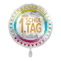 Folienballon Einschulung - Mein 1. Schultag - Endlich