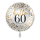 Folienballon Zahl 60 hello Glückwunsch