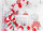 Folienballon Zuckerstange rot groß