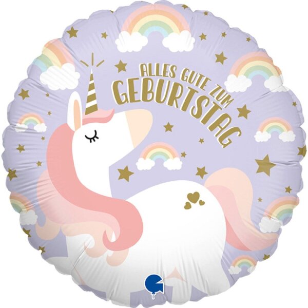 Folienballon Einhorn Alles Gute